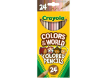 Lápices de colores Crayola Colors of the World , 24 unidades For Discount