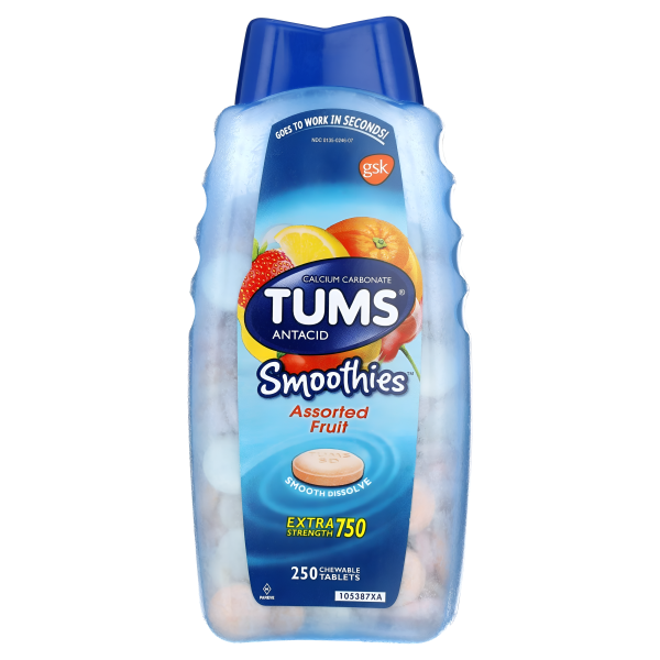 TUMS antiácidos extra fuertes , 250 tabletas masticables Supply