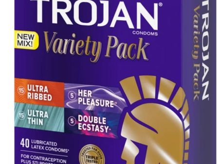 TROJAN Variety Pack, 40 Condones Online