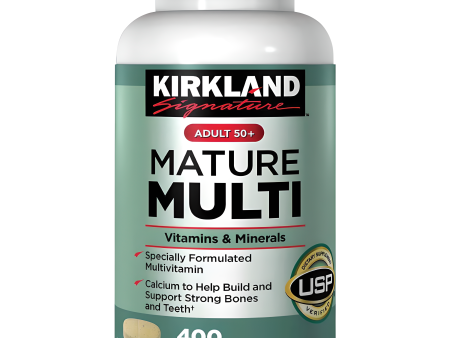 Kirkland Multivitaminas y minerales para adultos  50+ , 400 tabletas Online Sale