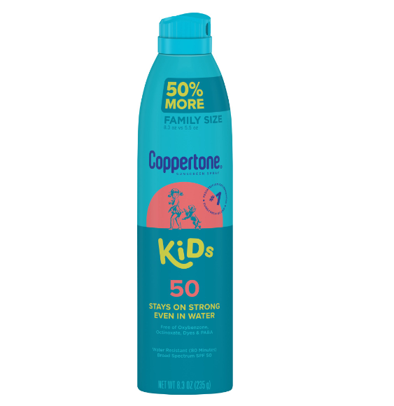 Coppertone , Bloqueador en aerosol para niños 50 SPF - 156g Online Sale