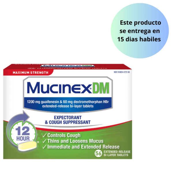 Mucinex DM Maximum Strength 12HR, 56 Tablets Discount