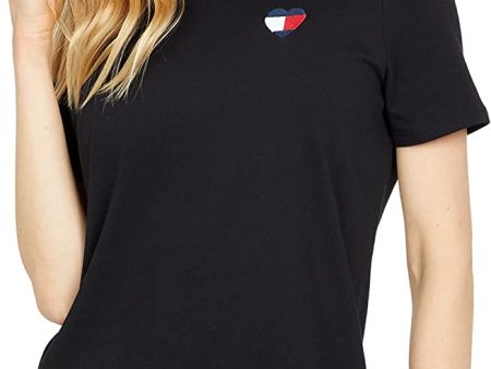 Camiseta Tommy Hilfiger  con Logo de Cuello Redondo para Mujer For Sale