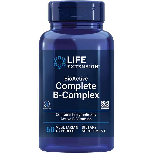 Bioactive Complete B complex - Life Extension 60 Capsulas For Sale