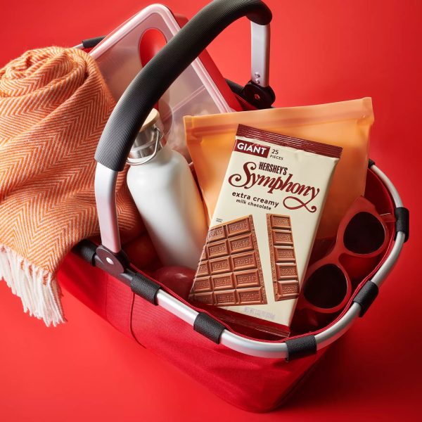 Hershey s Symphony Milk Chocolate Extra creamy 25 piezas GIANT - 208g, 160 calorías por 4 piezas Hot on Sale