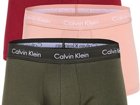 Calvin Klein de algodón elástico para hombre, paquete de 3 calzoncillos de tiro bajo Online Hot Sale