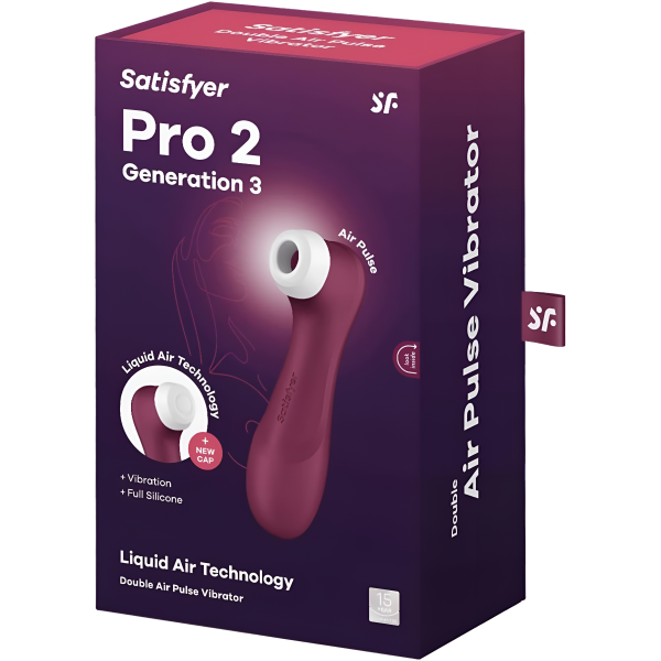 Satisfyer Pro 2 Generation 3 - Vibrador estimulador del clítoris con tecnología Liquid-Air - Juguete sexual sin contacto para mujeres con succión de clítoris, impermeable, recargable Discount