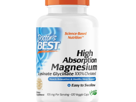 Doctor s Best High Absorption Magnesium Glysinate  105mg - 120 capsulas For Cheap