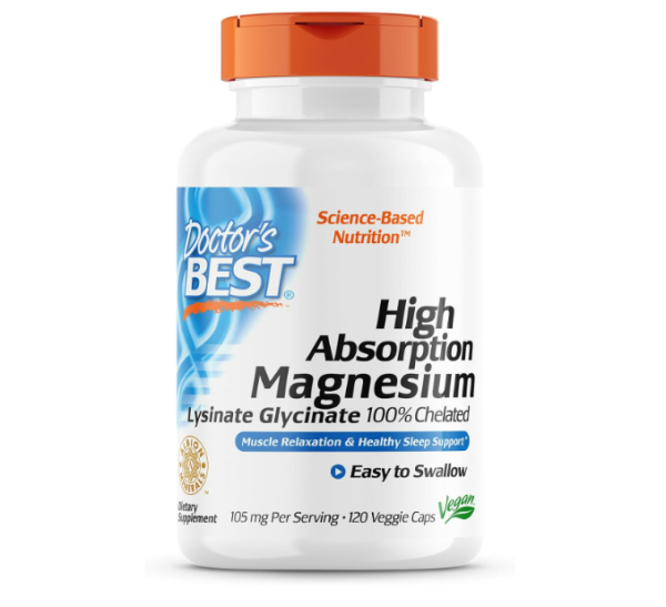 Doctor s Best High Absorption Magnesium Glysinate  105mg - 120 capsulas For Cheap