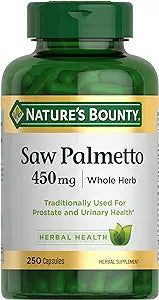 Natures Bounty Saw Palmetto 450 mg 250 Capsules Hot on Sale