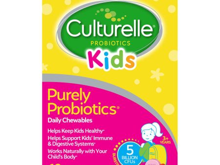 Culturelle Probiotic Kids Purely Probiotics 60 tabletas masticables For Sale