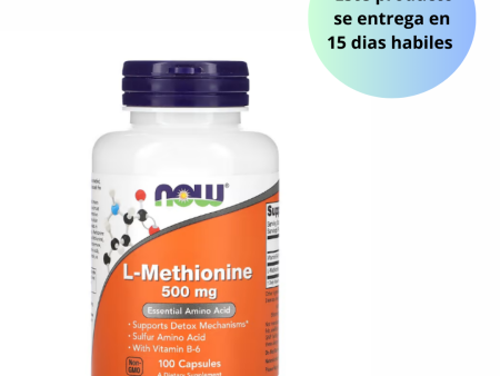 L-Methionine 500mg , 100 capsulas -Now on Sale