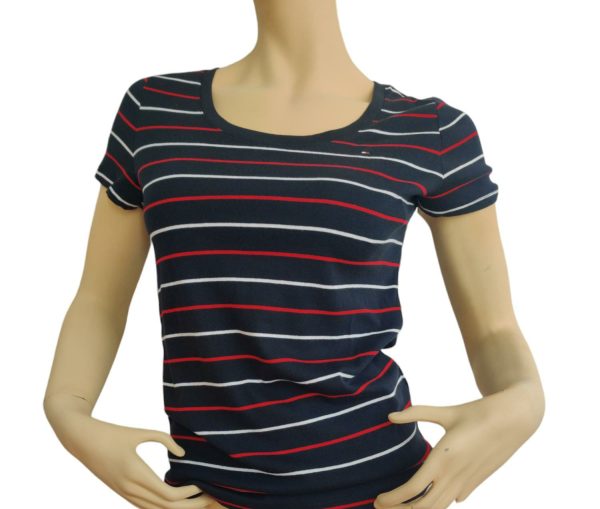 Polo Tommy Hilfiger Talla M para mujer - diseño rayas Fashion