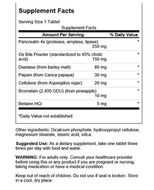 Swanson Enzymes Digestivas 90 tabletas Online