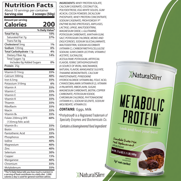 Natural Slim - METABOLIC PROTEIN 500gr Online Hot Sale