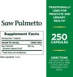 Natures Bounty Saw Palmetto 450 mg 250 Capsules Hot on Sale