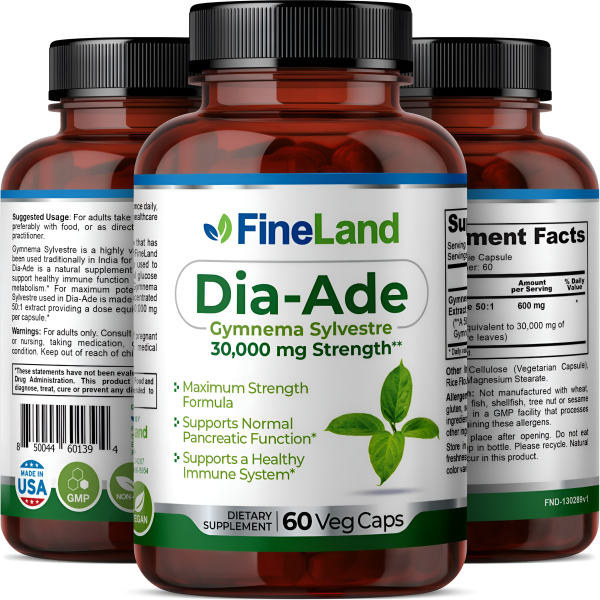 Dia-Ade  gimnema sylvestre Fineland , 60 capsulas Hot on Sale