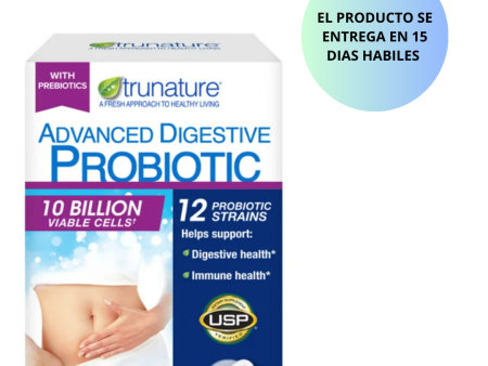 Trunature Advanced Digestive Probiotic 100 cápsulas Discount