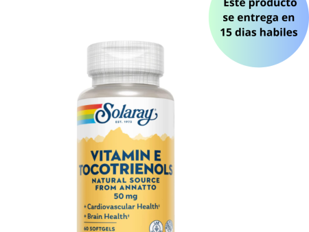 SOLARAY Vitamina E Tocotrienoles 50mg , 60 capsulas on Sale