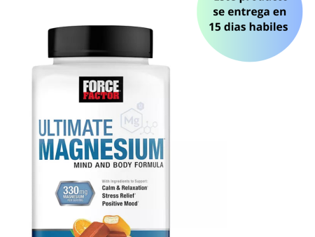 Force Factor Ultimate Magnesium 330 mg Masticables blandos, sabor a crema de naranja, 90 unidades Online Hot Sale