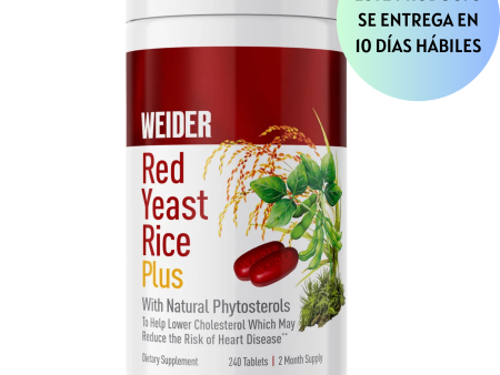 Weider Red Yeast Rice Plus 1200 mg., 240 Tabletas Sale