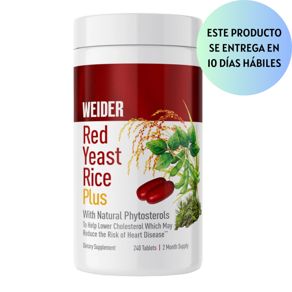 Weider Red Yeast Rice Plus 1200 mg., 240 Tabletas Sale