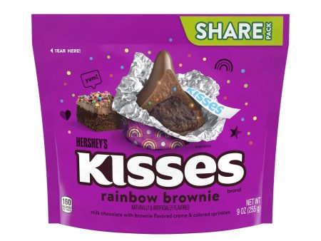 Hershey s Kisses Brownie Arcoíris, Paquete de chocolates con sabor a brownie y chispas de colores- 255g Supply