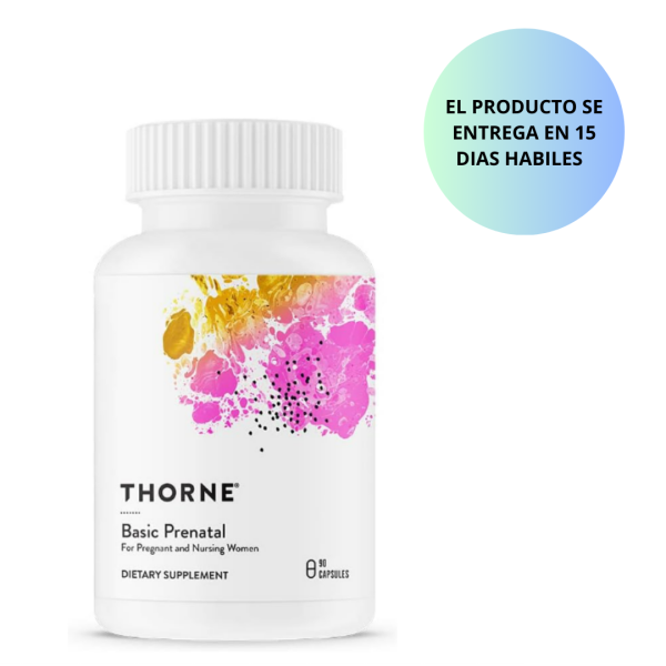 Thorne investigación – Basic – Ácido Fólico para mujer Multivitamínico Prenatal – 90 Cápsulas vegetarianas Fashion