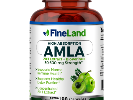 Amla 20:1 Extract + bioperine 30,600mg strength 90 cápsulas Cheap