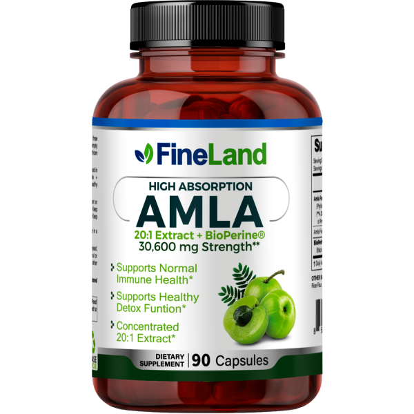 Amla 20:1 Extract + bioperine 30,600mg strength 90 cápsulas Cheap