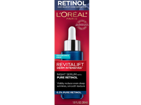 L Oreal Paris Suero de retinol para cara, suero nocturno 0.3% - 30ml Online now