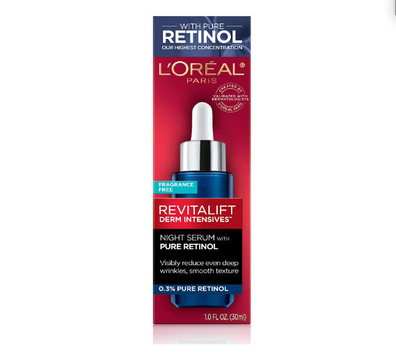 L Oreal Paris Suero de retinol para cara, suero nocturno 0.3% - 30ml Online now