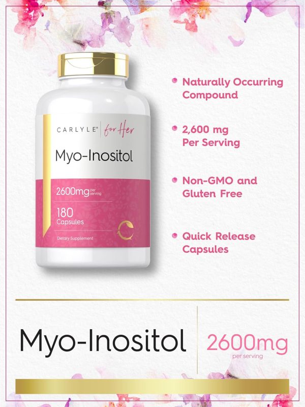 Myo-Inositol - Carlyle - 2600mg - 180 Capsulas Online now