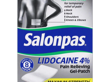 Parches de Lidocaina 4% para aliviar el dolor Salonpas - 15 parches Fashion