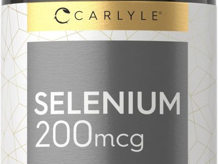 CARLYLE Selenium 200mcg 270 Tablets Vegetarian Formula Hot on Sale