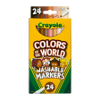 Crayola Colors Of The World Plumones lavables 24 unidades - plumones de punta fina Cheap