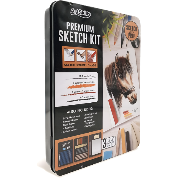 ArtSkills Surtido de alta calidad kit de boceto y dibujo, 39 piezas Online Sale