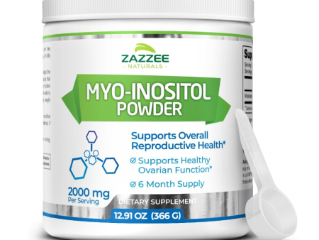 Zazzee Polvo de mio-inositol, 2000 mg por porción, 100% puro, vegano y sin OMG 366gr- 183 porciones Cheap