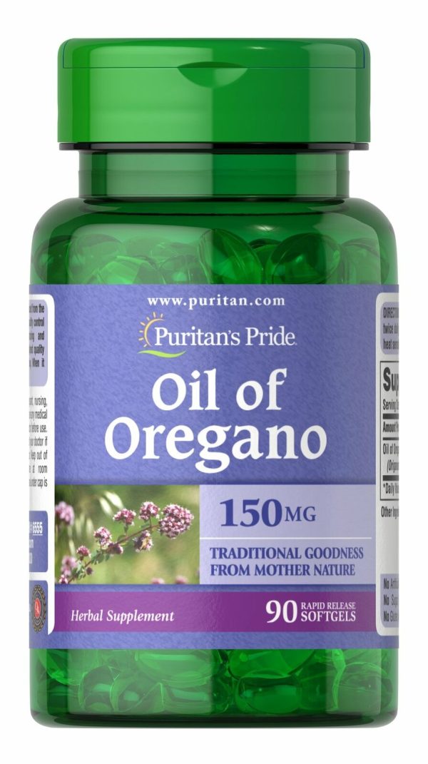 Aceite de orégano 150 mg  en cápsulas - Puritan s Pride Online