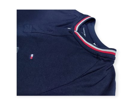 Polo para hombre cuello redondo con botones-Tommy Hilfiger For Discount