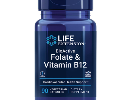 Folate y vitamina B12 , 90 capsulas vegetarianas Fashion