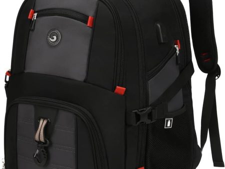 SHRRADOO Mochila de viaje extra grande + puerto USB , para laptop de 17 pulgadas Supply