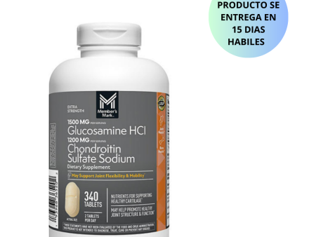 Member s Mark Extra Strength Glucosamine HCl and Chondroitin Sulfate Sodium , 340 tabletas Sale