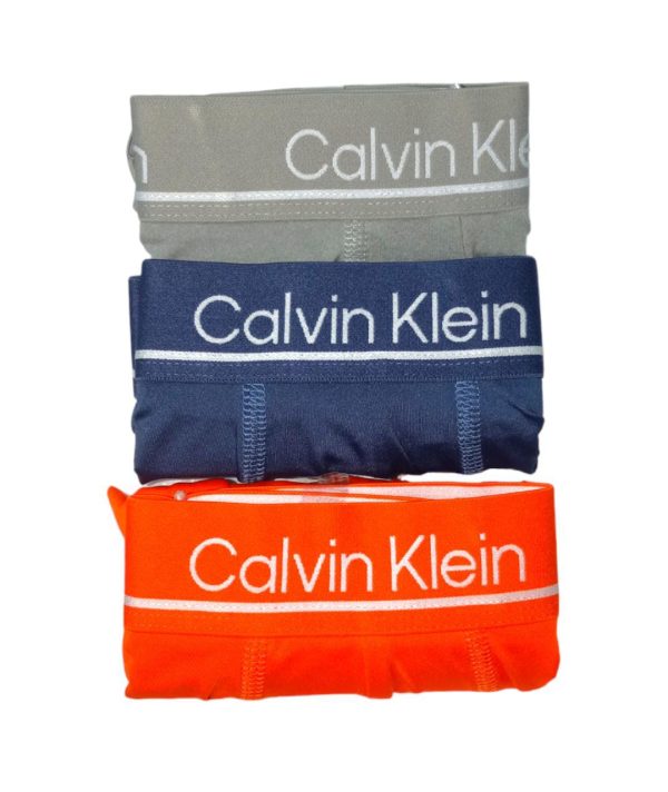 Pack 3 calzoncillos Calvin klein tipo boxer para hombre - Microfibra talla L For Sale