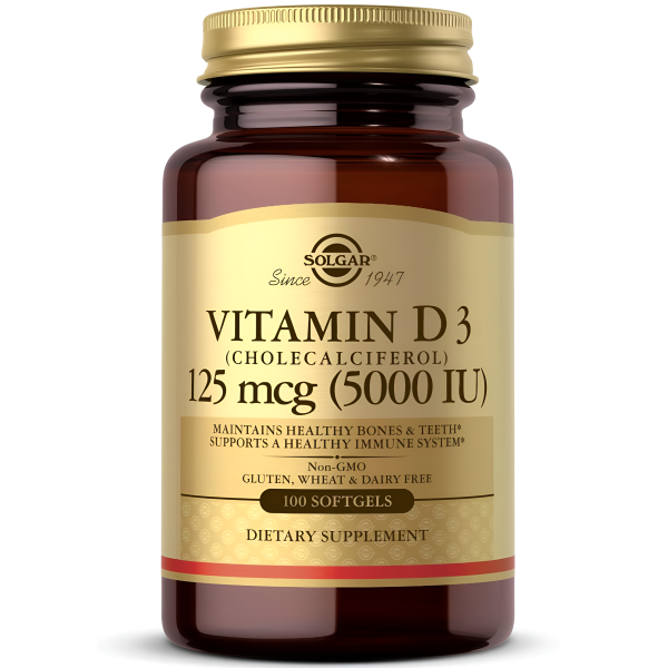 Solgar Vitamin D3 (Cholecalciferol) Capsulas Supply