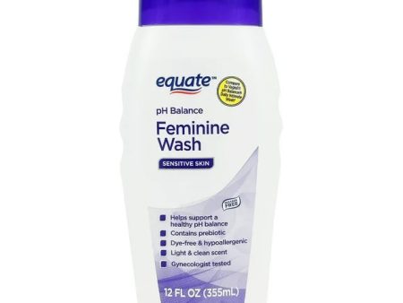 Equate Sensitive Skin Feminine pH Balance Wash, 12 onzas líquidas Fashion