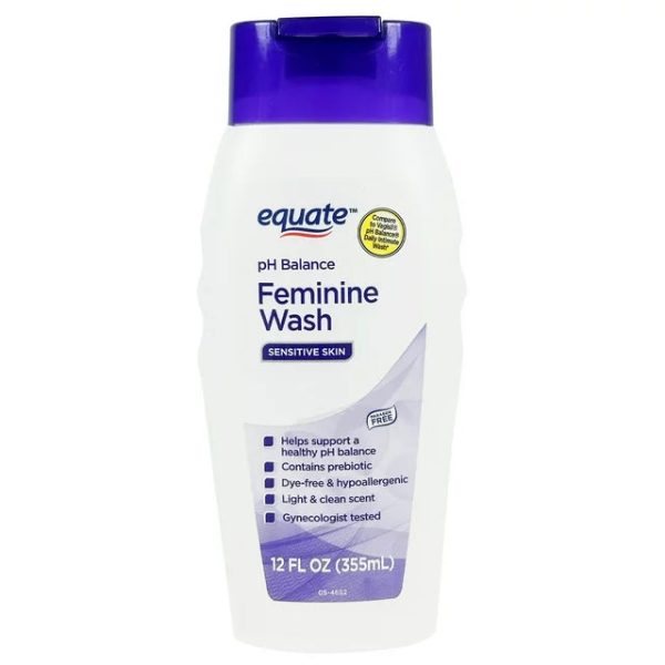 Equate Sensitive Skin Feminine pH Balance Wash, 12 onzas líquidas Fashion