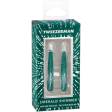 Tweezerman Emerald Shimmer Micro Mini Slant & Point Tweezer Set For Discount