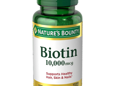 Nature s bounty Biotin 10,000mcg 120 softgels de liberación rápida on Sale