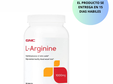 GNC L-Arginina 1000 mg, 90 capsulas Online Sale